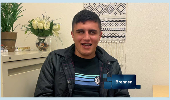 Meet Brennen our February 2022 Student of the Month